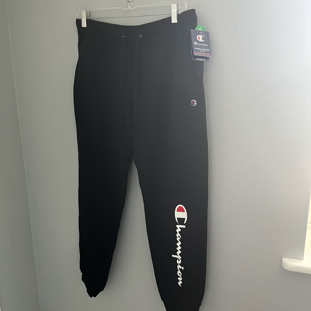Champion sz L sweatpants-black